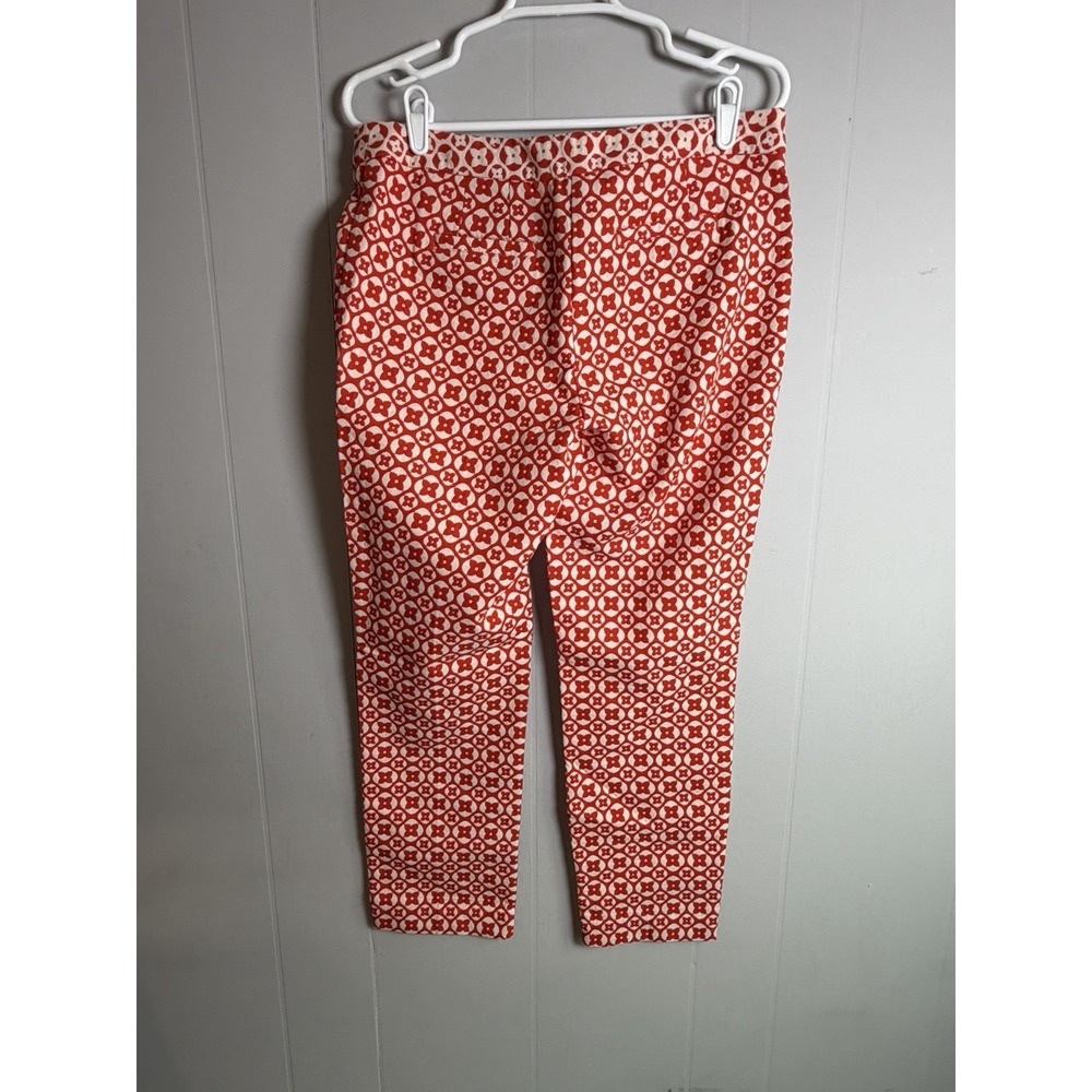 Worthington Pants Womens Size 6 Red Capri Crop At Ankle Pockets Casual Ladies